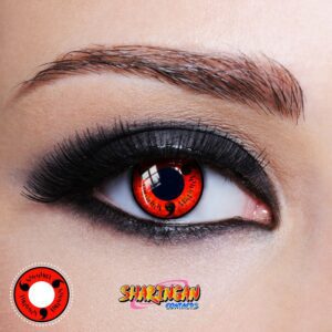 Contacts Uchiha Sharingan entièrement activés