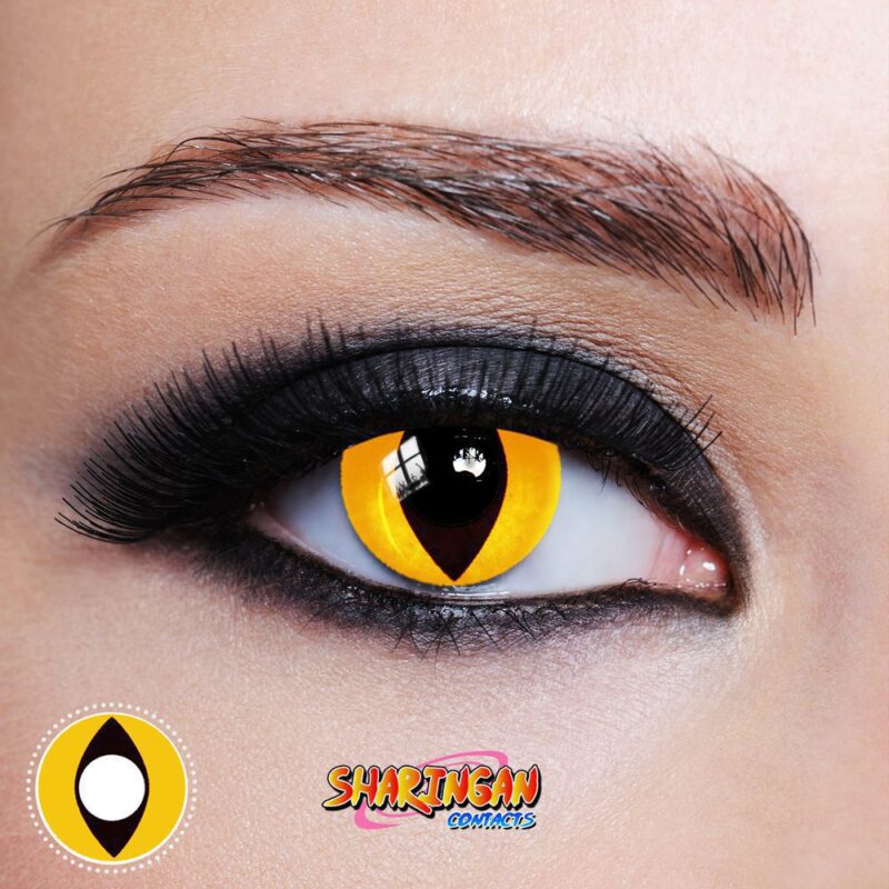 Oeil de chat jaune - Orochimaru Cosplay Contacts