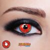 Lenti a contatto rosse zombie di Halloween