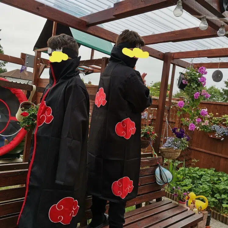 Fare Clic Per Visualizzare Lo Schermo Intero Akatsuki Mantello lungo - Akatsuki Cosplay Costume Recensione fotografica