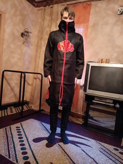 Akatsuki Capa Larga - Akatsuki Cosplay Costume photo review