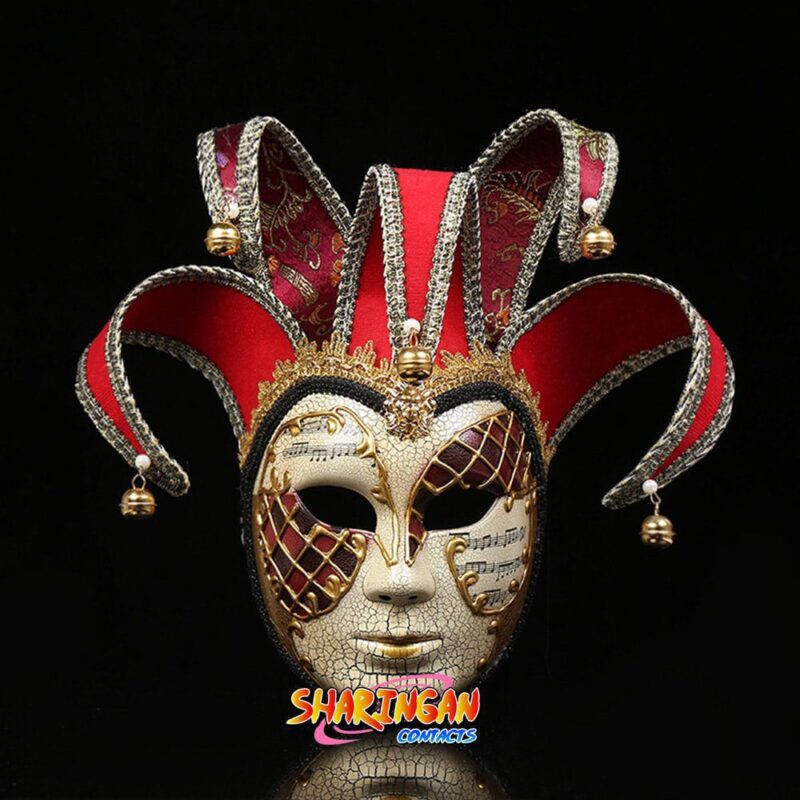 Máscaras venezianas de Halloween com fendas