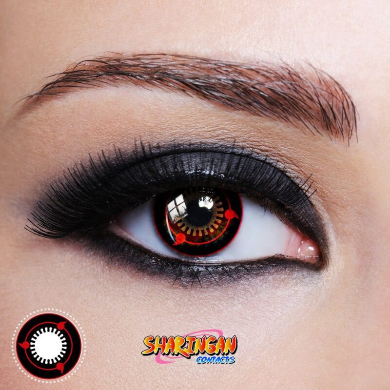 Trois contacts Tomoe Sharingan Nouveau